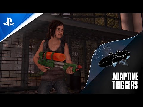 The Last of Us Part I | Watergun Adaptive Triggers (4K) | PS5