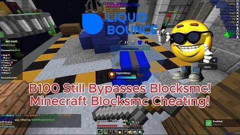 LiquidBounce B100 Still Bypasses Blocksmc! Minecraft Blocksmc Cheating!