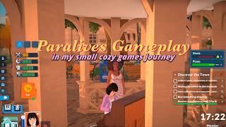 The world in Paralives, exploring town | cozy gaming