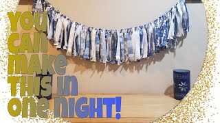 DIY Fabric Garland Super Easy Rag Video Backdrop Decorate Holiday  Photograph Anywhere Quick Simple