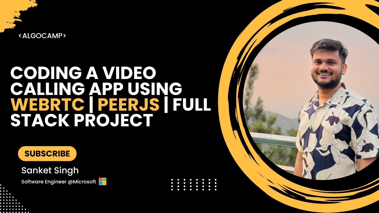 Coding a Video calling app using WebRTC | PeerJS | Full stack project ...