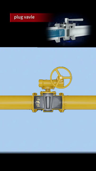 Do you know plug valves? #Cock valve stop #Valve #Product animation #Valve 3D