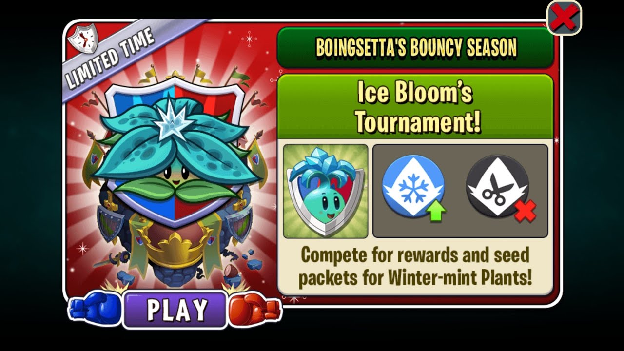 PvZ 2 Arena: Week 146, Ice Bloom - 5.75 Million (Free Plants Only), S22