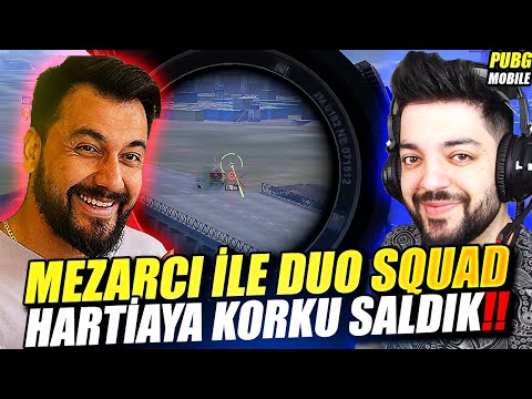 MEZARCI İLE DUO SQUAD HARİTAYA KORKU SALDIK - PUBG Mobile