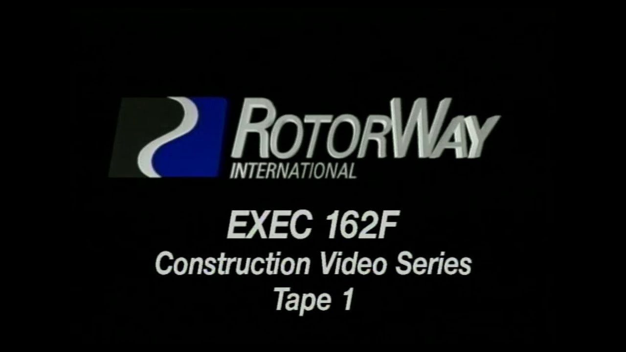 Helicopter Rotorway EXEC 162F Construction Dvd 1 Section 1-6