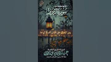تلاوة ماتيسر من سورة الروم لفضيلة الشيخ العلامة أبي عبدالرحمن يحيى بن علي الحجوري حفظه الله تعالى