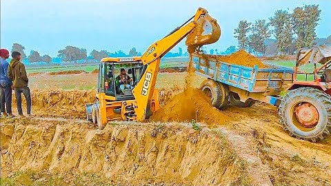 Jcb 3dx Backhoe Loader Machine Loading Mud In Powertrack Euro 50 Tractor |Jcb Tractor Cartoon