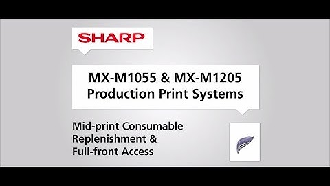 Sharp MX M1205 MX M1055 Full-front Access & Mid Print Consumable Replacement
