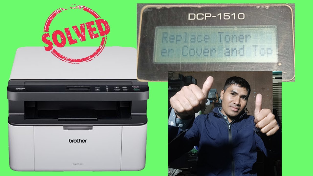 trolley bus Vestlig Hav How or reset Brother toner cartridge for DCP-1510 DCP-1512/Replace Toner"  message, Solved - YouTube