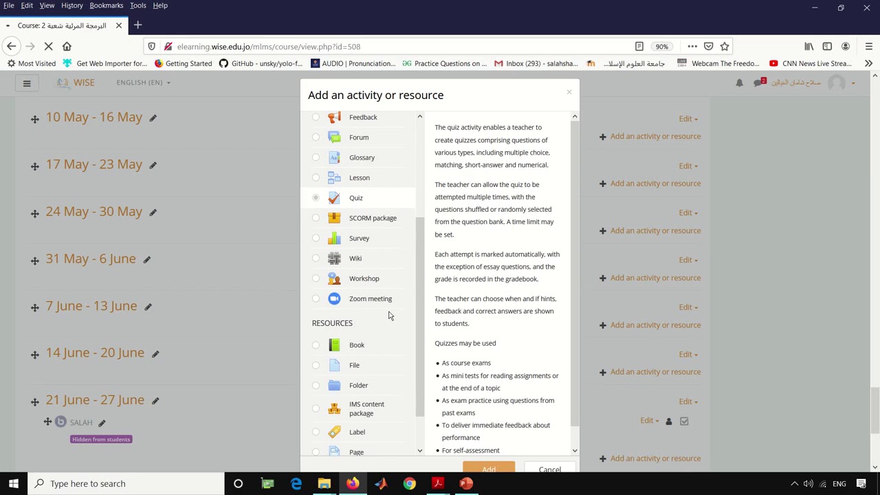Moodle Import A Quiz From Word Document To Moodle استيراد اسئلة امتحان ...