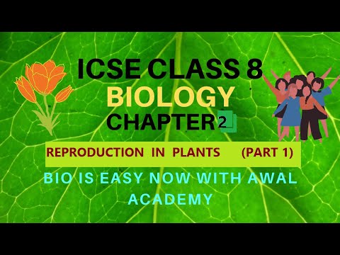 ICSE Class 8 Biology Chapter 2 Reproduction in Plants (Part 1)  Book : SRIJAN ICSE Biology