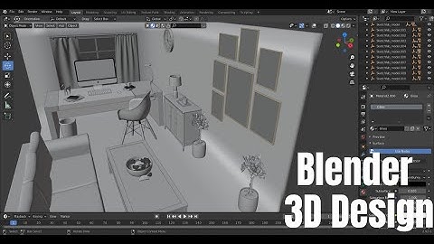 "Make 3D Home Office in Blender: A Step-by-Step Tutorial"