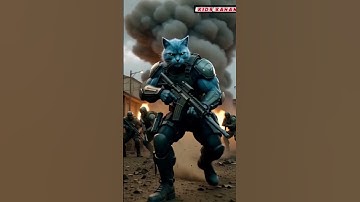 Cat in Action Video | AI Animated Cat Video | Ai Cartoon #aicatshorts