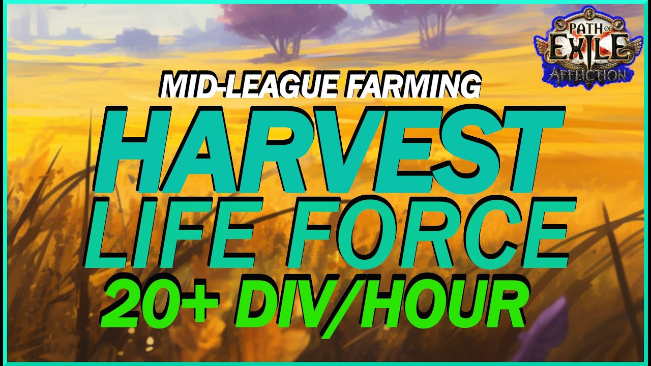 [POE 3.23] Harvest Is Literally Printing Divines! 20+ Div A