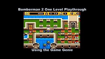 Super Bomberman 2 One Level Playthrough using the Snes Game Genie :D #Nintendo #SNES #Gaming #Gamer