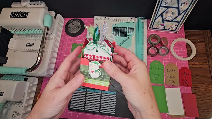 Gift tags with holder using "The Works board" and Envelope punch board by We R Memory Keepers