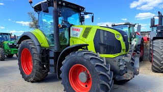 Claas Axion 810 HEXASHIFT, silnik JOHN DEERE 215 KM, miękka oś i kabina, hydrauliczne ciągło