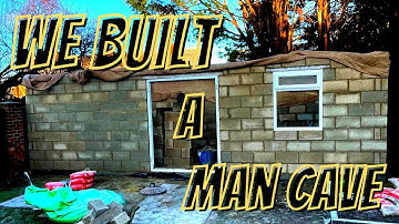 We built a MANCAVE #bricklaying #bricklayer #mancave