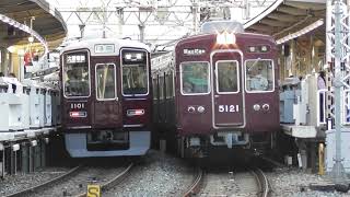 阪急5100系5128F @十三駅 高槻街道踏切
