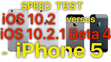 iPhone 5 : iOS 10.2 vs iOS 10.2.1 Final : Speed Test Build # 14D27