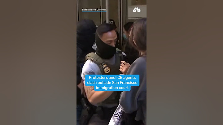 Protesters clash with ICE agents outside San Francisco immigration court | NBC 7 San Diego