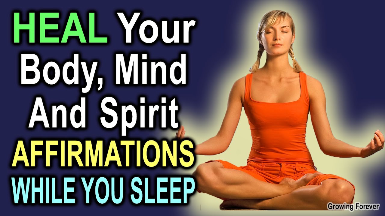 HEAL While You SLEEP With POWERFUL Affirmations - 528hz - Mind Power ...