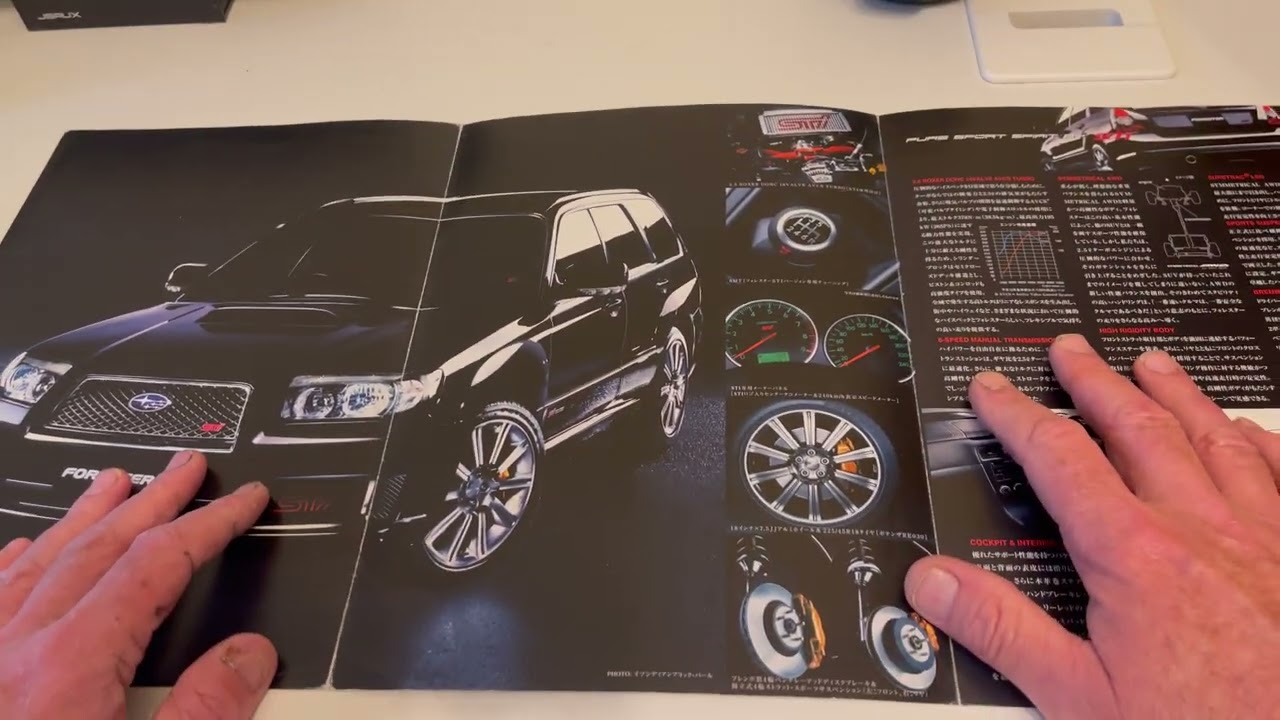 Subaru Forester Sti S9g Facelift Original Sales Brochure - YouTube