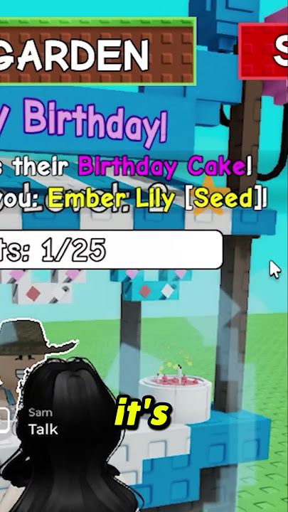 NPC Birthday in Grow a Garden! CLAIM REWARDS NOW #growagarden #gag #roblox #birthday #cake