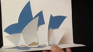 Pop Up Sydney Opera House Card Tutorial, Origamic Architecture