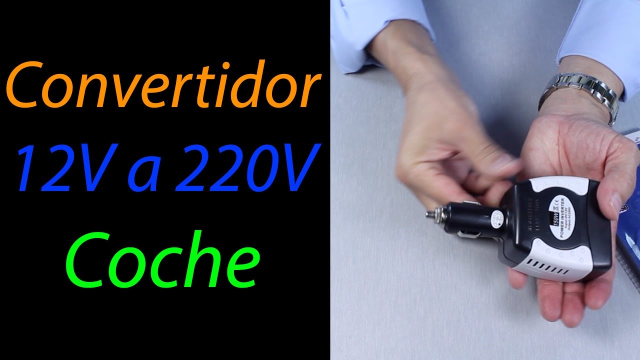 CONVERTIDOR DE CORRIENTE DE 220V A 12V DC SALIDA MECHERO COCHE ADAPTADOR AC  - DC