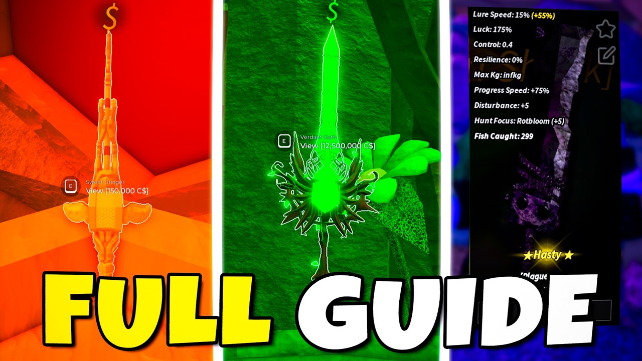 Fisch Rods Effects Obtaining *ALL NEW RODS* in FISCH! (Latest) - YouTube