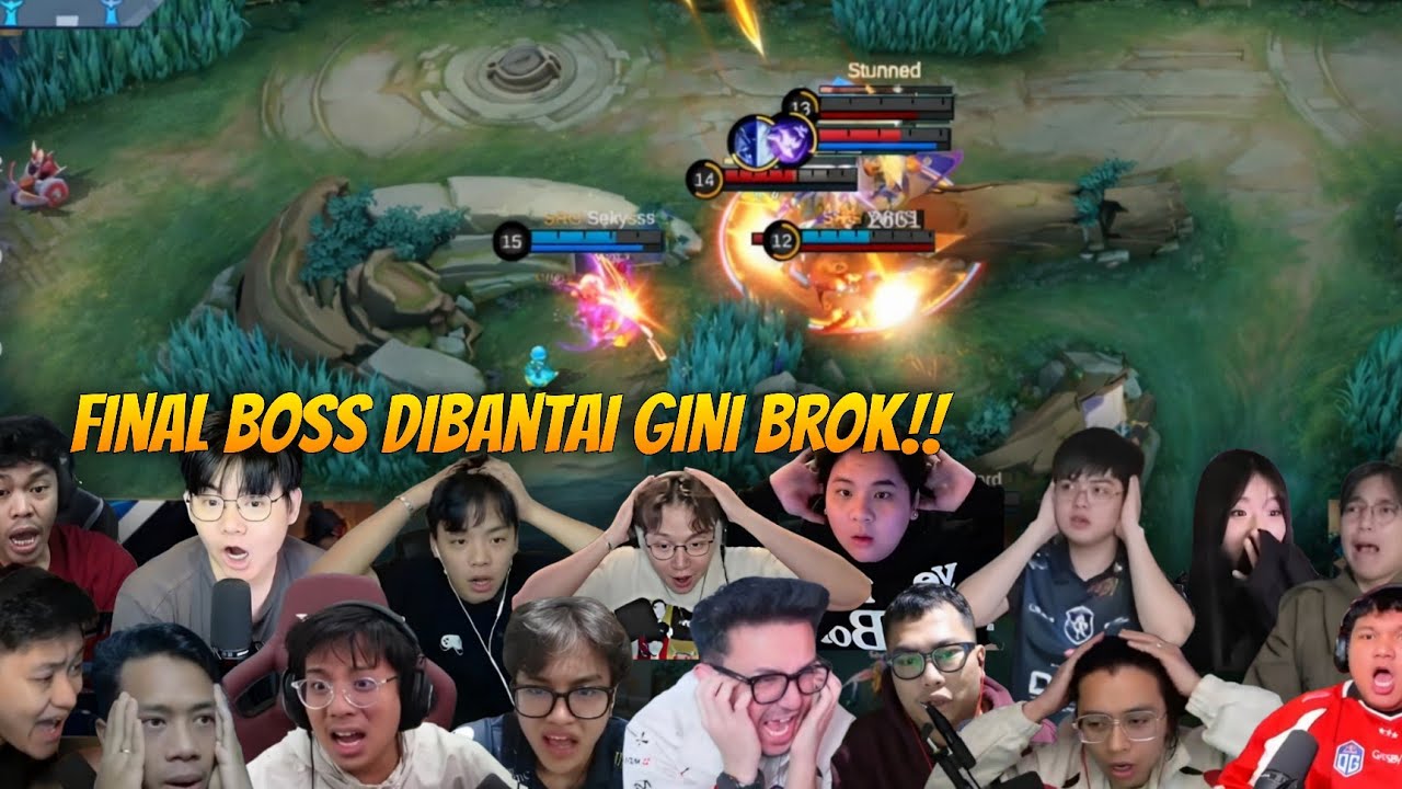 Final Boss Dibantai Srg!!! Reaksi Streamers ID,MY,PH (Match2)