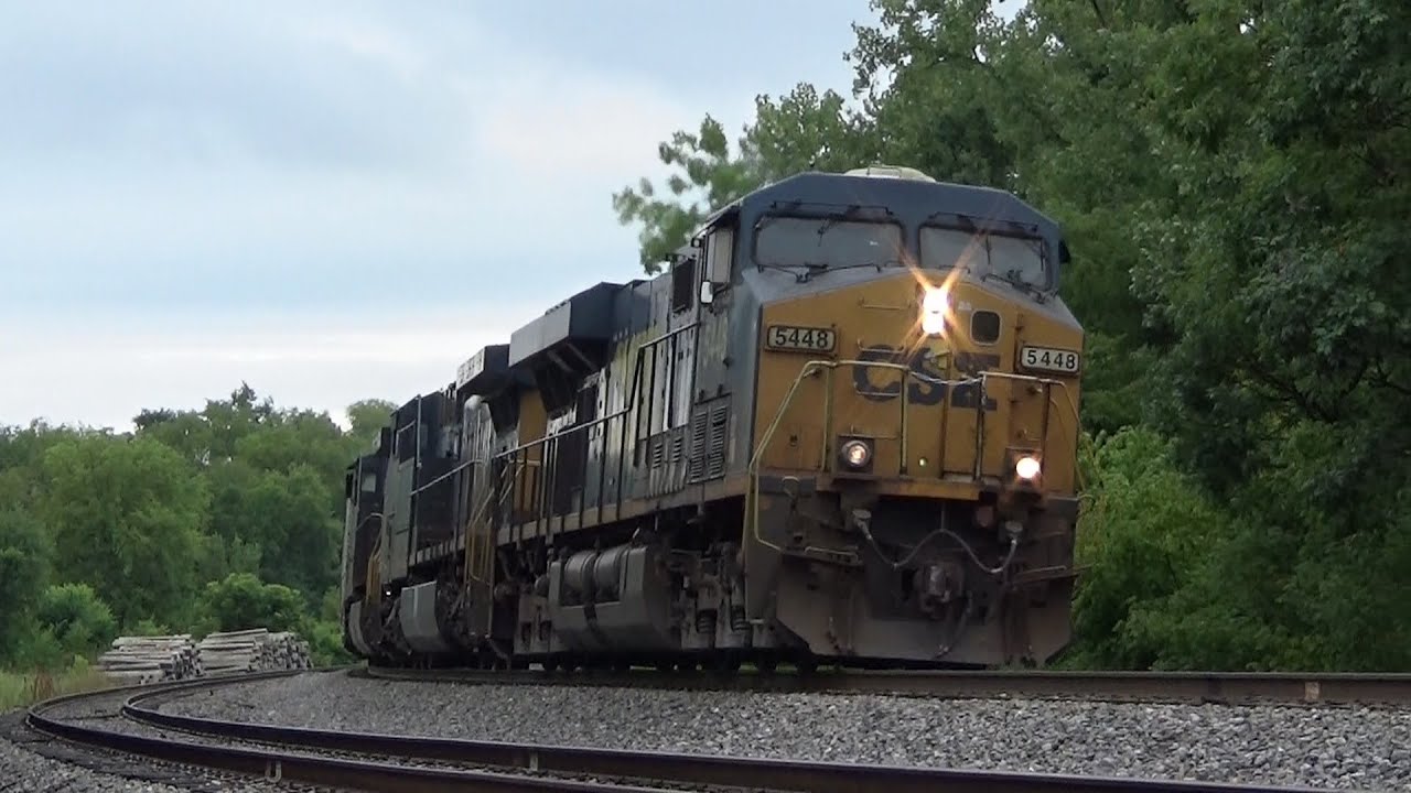 CSX ES40DC 5448 Leads M584-18 on 7/18/22 - YouTube
