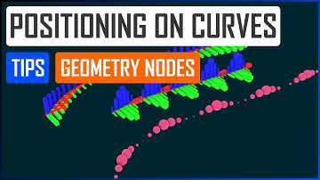 Positioning tips on curves in Geometry nodes - Blender tutorial ENG - 3/3 videos