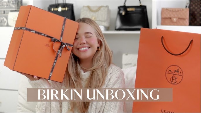 Limited edition Hermes unboxing- BIRKIN SHADOW POCHETTE 🧡 #hermes