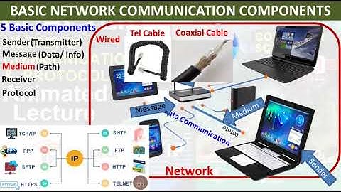 Basic Network Communication Components - Class 11 Chapter 5 Computer National Book Foundation
