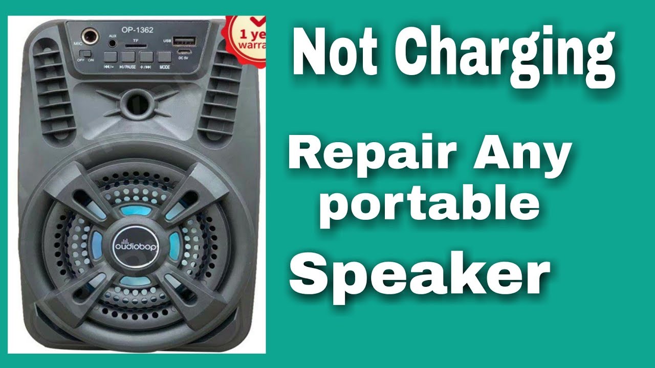 How to repair portable Bluetooth speaker not charging repair tutorial