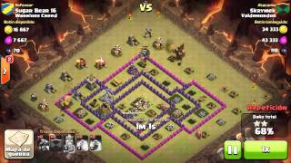 Clash of Clans - Skrymek vs Sugar Bear 16 - Clan War ValdeMordor vs Warriors Creed screenshot 4