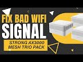 Solve Your WiFi Issues With the Strong AX3000 Mesh Trio Pack