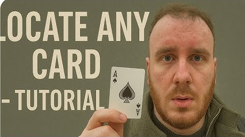 Locate any card - World champion Tutorial