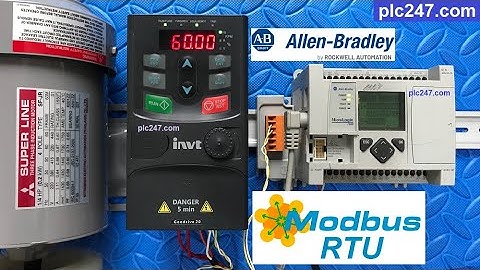 Micrologix 1100 "Modbus RTU" INVT GD20 VFD