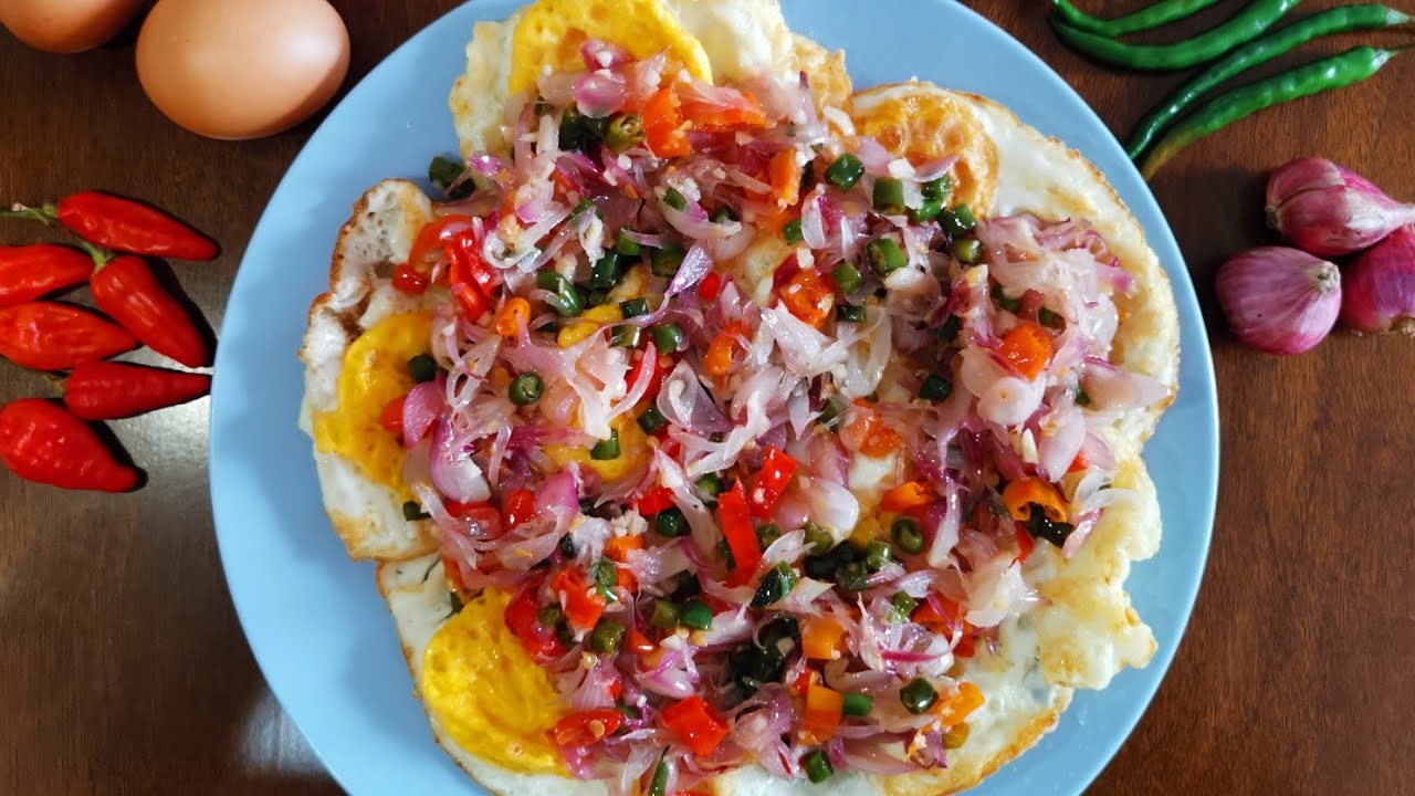 RESEP TELUR CEPLOK SAMBAL MATAH | Resep Sambal Matah | SPICY EGG FRY