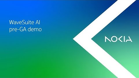 Nokia WaveSuite AI (experimental) short demo video