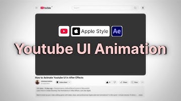 How to Animate YouTube UI in After Effects | Clean Apple-Style Motion Design