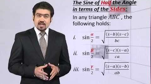 Math - Fsc Part 1 Chapter 12 The Sine Half Angle Formula- Math