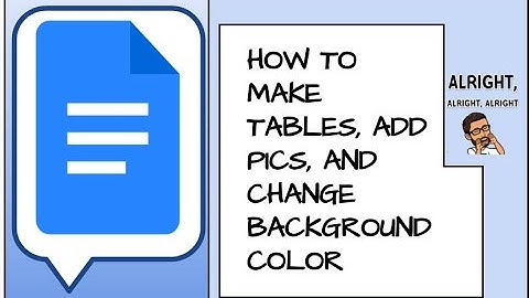 How to add tables, images, & drawings in a Google Doc