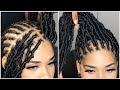 Less than 2hrs, Fast distressed Locs technique on Fine hair | Long faux locs beginners | LEEVEN hair