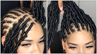 Less than 2hrs, Fast distressed Locs technique on Fine hair | Long faux locs beginners | LEEVEN hair