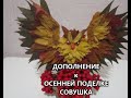 Дополнение к осенней поделке- Совушка из осенних листьев.