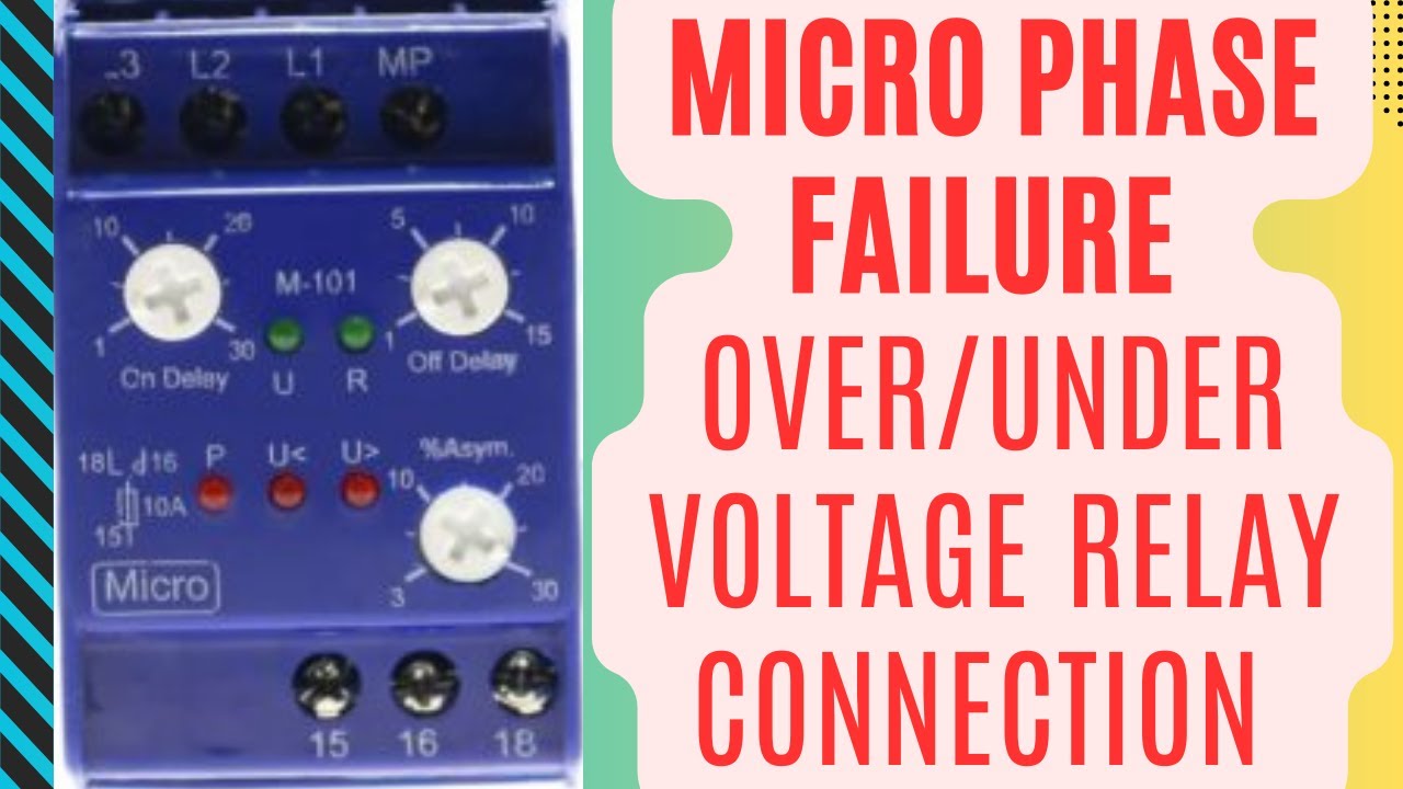 Check Phase Failure Phase failure relay connection! Phase failure relay ka connection kase ...